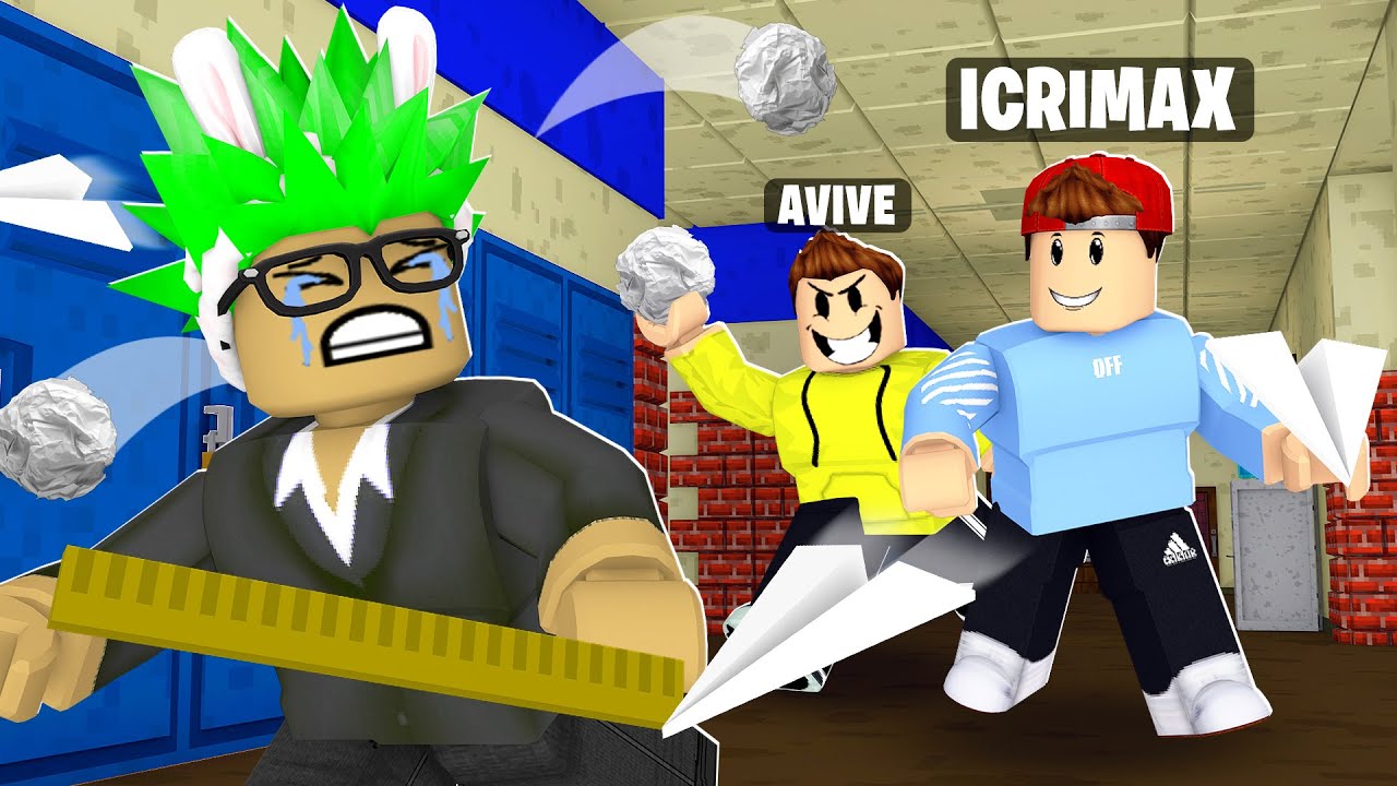 NACHSITZEN in ROBLOX Schule!