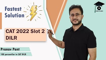 CAT 2022 Slot 2 DILR Solutions | The Fastest & the Best Solution Method | by CAT DILR 100 %iler