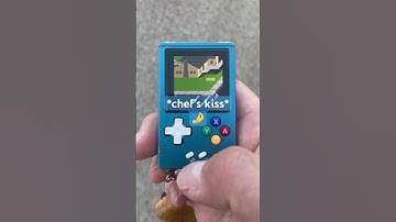 A nano retrohandheld review: taking the kids on a bike ride with the RG Nano #shorts #retrogaming