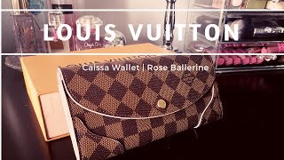 Louis Vuitton Caissa Wallet  Rose Ballerine Unboxing & Review 