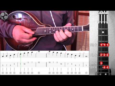 How to play up the neck on the Mandolin!