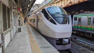 E657系K2編成 集約臨時列車(修学旅行列車)上野駅発車シーン