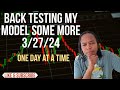 BACK TESTING IS BACK ON THE MENU 3/27/24