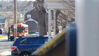 Ic Ce Bus Flashing Lights In Riverdale Park