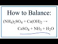 Balancing Chemical Equations Concepts