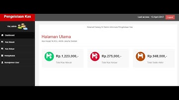 part 4 Membuat Aplikasi Pengelolaan Kas Dengan Php Mysqli dan Bootstrap