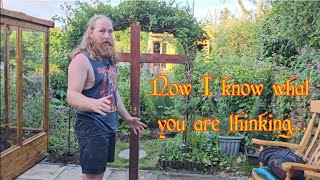 I made a pell/cutting post/crucifix from scrap 