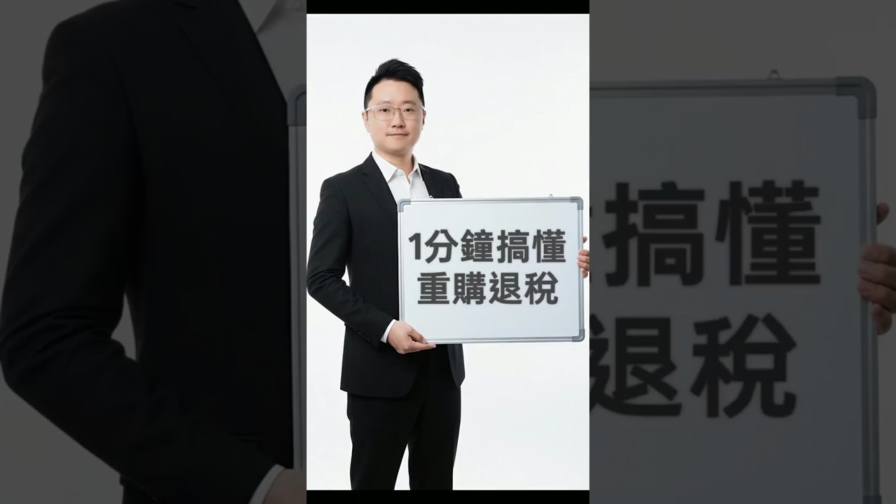 1分鐘就讓你搞懂什麼叫作做重購退稅#房地產 #稅務 #房屋買賣 #重購退稅 縮圖