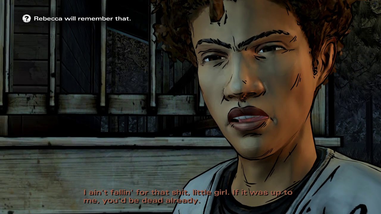 The Walking Dead Season 2 Use sad eyes on Rebecca YouTube