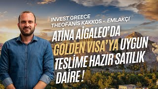 Atina’da Golden Visa’ya Uygun Daire 135 M² Daire + Bahçe + Otopark