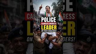 Police Carry Congress Leader on Their Shoulders During Protest!