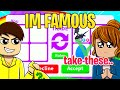 i pretended to be FAMOUS YOUTUBER for FREE NEON PETS (adopt me rich server)