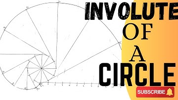 how to draw INVOLUTE OF A CIRCLE engineering drawing