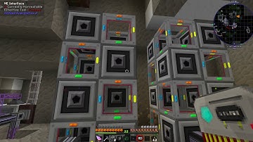 Minecraft AE2 autocraft setup with P2P