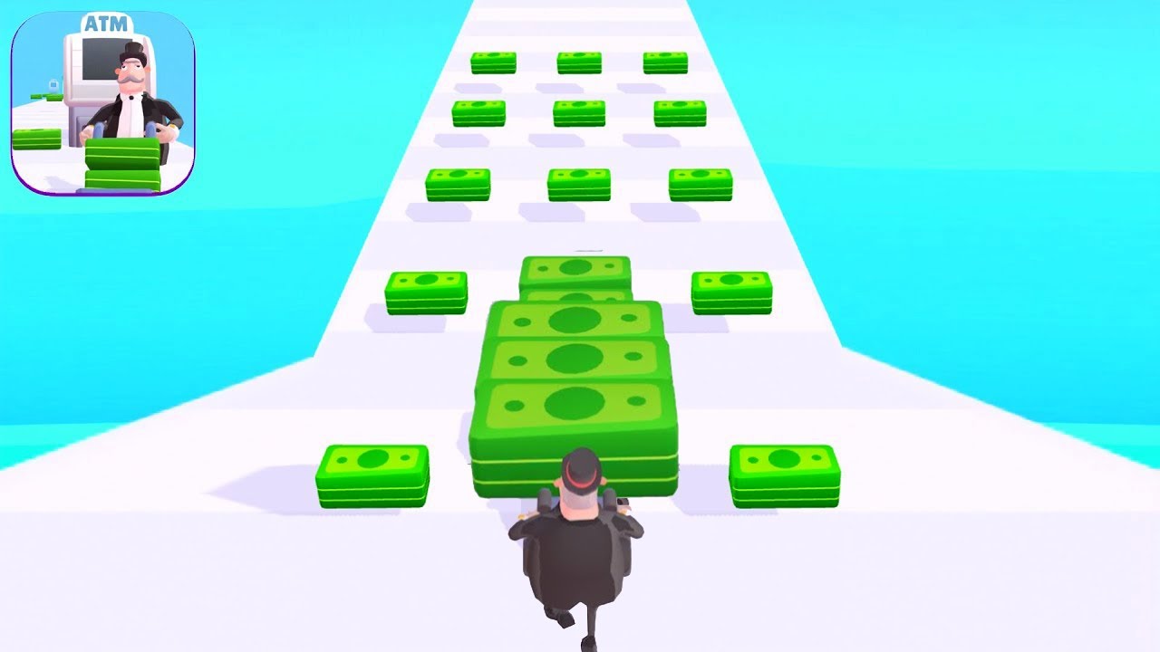 Atm Rush 🏦🤑💰 All Levels Gameplay Trailer Android, ios New Game