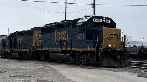 Chasing the CSX Upriver Lead train in Decatur, AL 2-25-2023