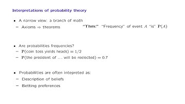 L01.10 Interpretations & Uses of Probabilities