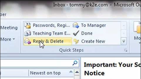 A Sneak Preview Of Quick Steps In Outlook 2010.mp4