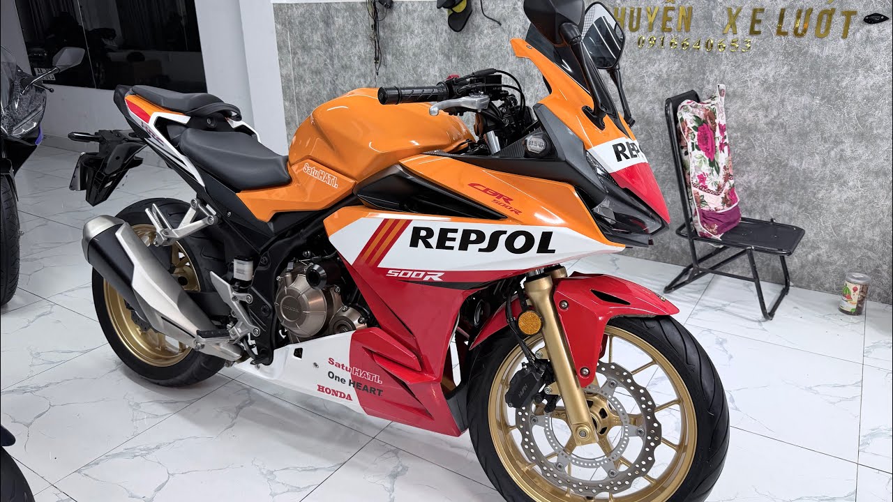 Мотоцикл CBR500R в отличном состоянии, редкая находка от REPSOL.