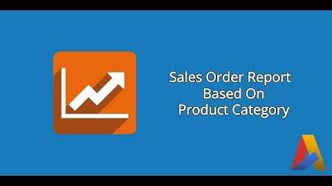 Sales Order Report By Product Category In Odoo v13