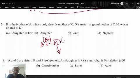 CA Foundation Quantitative Aptitude Chapter 12 Blood Relations Part 1 By CMA Soham Kawade ( AIR 2)