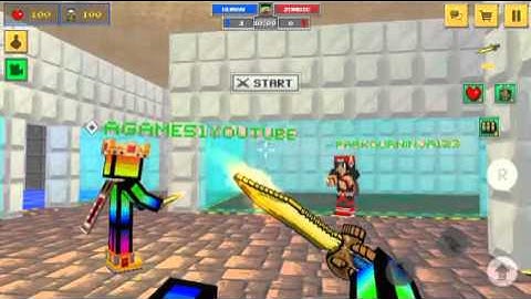 [Block Force - Pixel Style Gun Shooter Game] WTF glitch teleportation😱