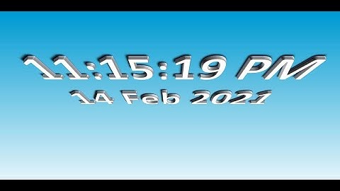 MatsClock 280068 - Free Digital Clock for PowerPoint Presentation Slides