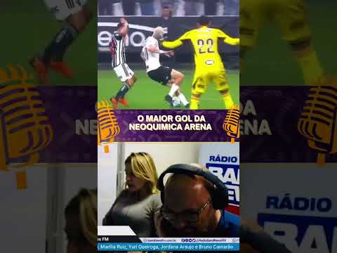 "Roger Guedes marcou o maior golaço da história do estádio do Corinthians contra o Atlético-MG...🖤🤍😳