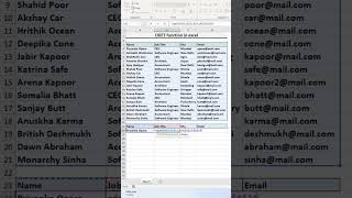 Search value from a huge database with just a single formula #excel #exceltricks #exceltips