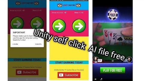 unity ads selfie click aia file Android beldar high CPM and best quality aia file