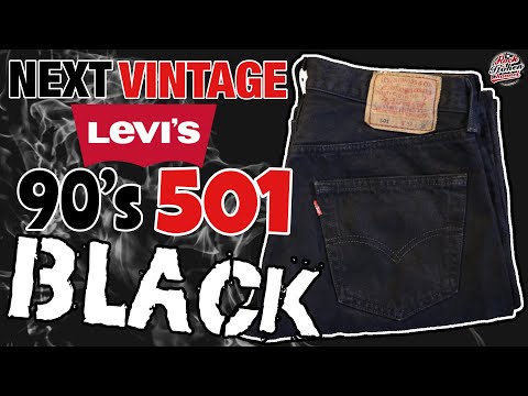 徹底解説】墨黒！ 90's Levi's 501 BLACKなら色落ちも全然しない