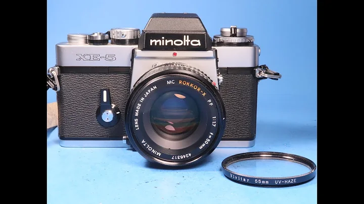 Minolta XE-5 35mm Film SLR Camera body with 50mm 1:1.7 prime lens