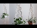 Macrame Plant hanger using wave pattern / 마크라메 플랜트 행거 만들기