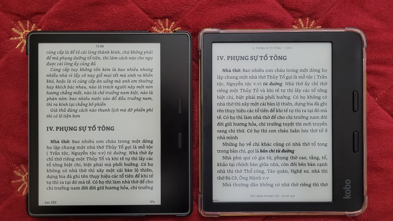 Outline Video Review Kobo Libra 2 sau 2 tháng sử dụng,so sánh với Kindle Oasis 3!