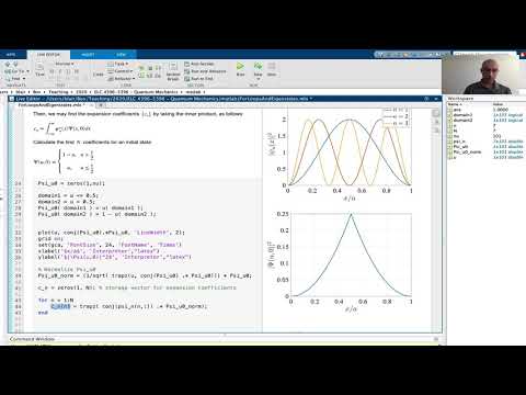 Finding Expansion Coefficients in MATLAB for an Infinite Square Well ...