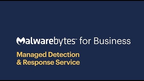 Malwarebytes Managed Detection and Response (MDR)