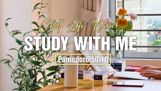 STUDY WITH ME 2-HOUR In Morning | 🎹 Chill Lofi Music, Sound Bird | Pomodoro 50/10 |Motivation Study