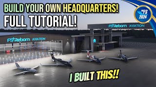 MSFS2024 | FSReborn Phenom 300E | Build Your Own Hangars and FSR Base Anywhere! Full Tutorial! 
