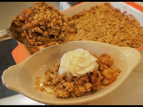 Easy Homemade Peach Crisp or Crumble!