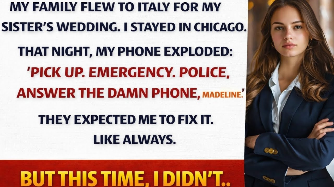 My Parents Expected Me To Save Them After My Sister’s Italian Wedding — Until I Made One Call