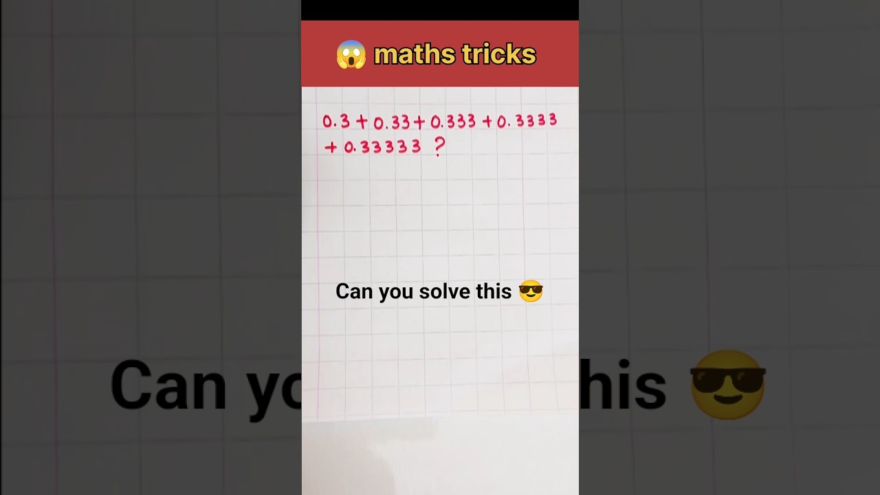 😎 easy maths tricks part-9 | maths tricks #shorts