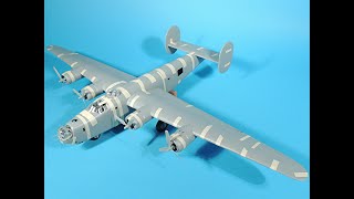 Part-1 of the Hobby Boss 1/48 scale B-24J tape up review.