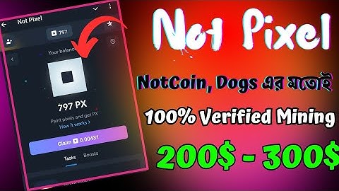 Not Pixel Telegram New Mining Bot। NotCoin & Dogs এর মতই প্রফিট হতে পারে। Not Pixel Telegram New Bot