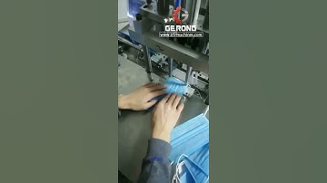 Testing video of automatic flat mask earloop welding machine banding machine