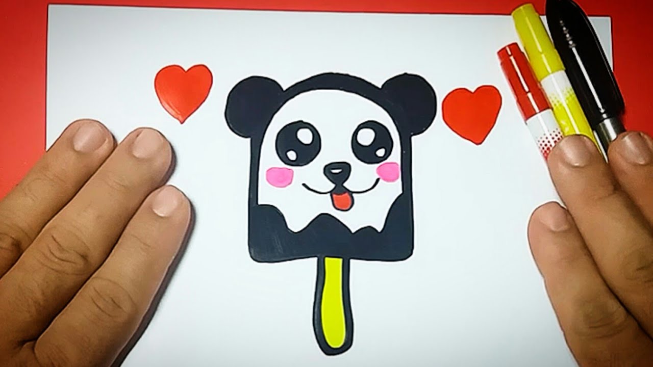 COMO DESENHAR UM SORVETE KAWAII / COMO DESENHAR UM GELADO KAWAII 