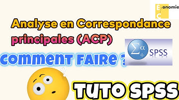 Formation SPSS: Analyse en Correspondance principales (ACP)