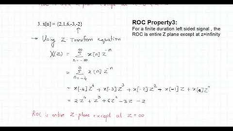 Properties of ROC in Z Transform