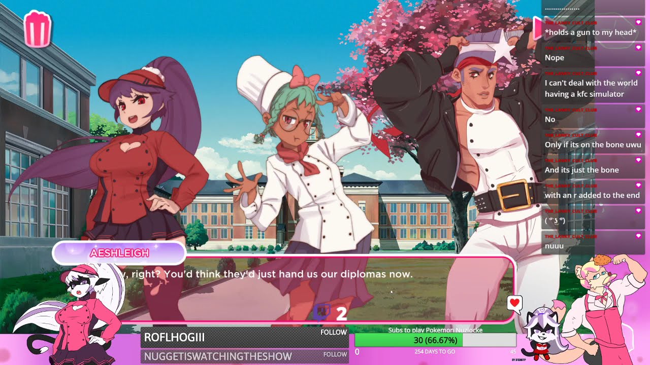 KyleFoxFzz Vod: Sub Goal to play KFC Dating Sim! Minecraft April Fools Infinite, Maybe More! 4/1/21