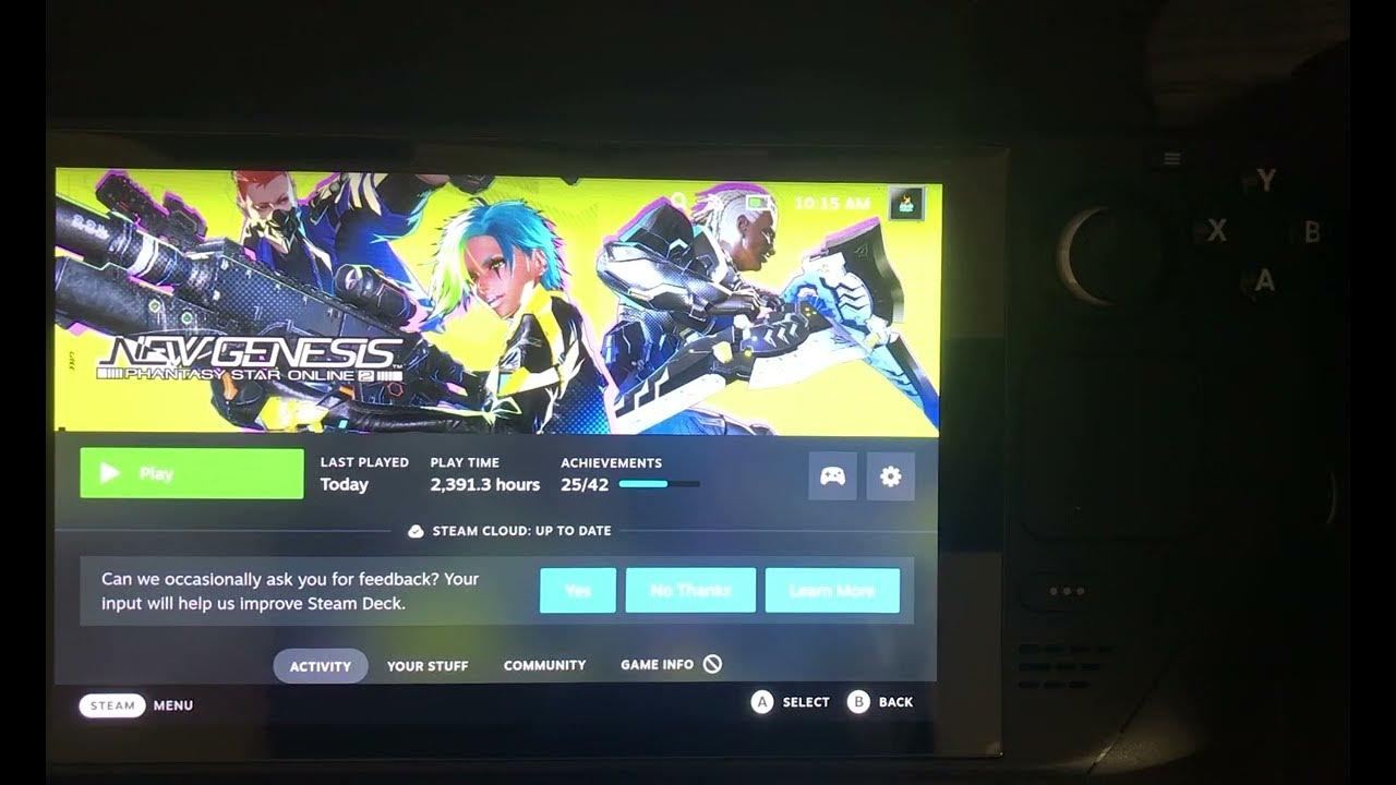 How to play PSO2 NGS on Steam Deck ( EASY ) YouTube