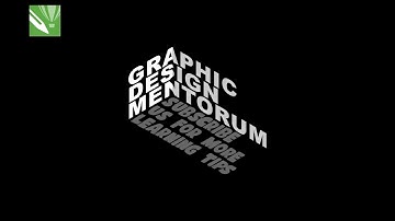 How to create Isometric Text Effect in Coreldraw tutorial | Text Perspective effect